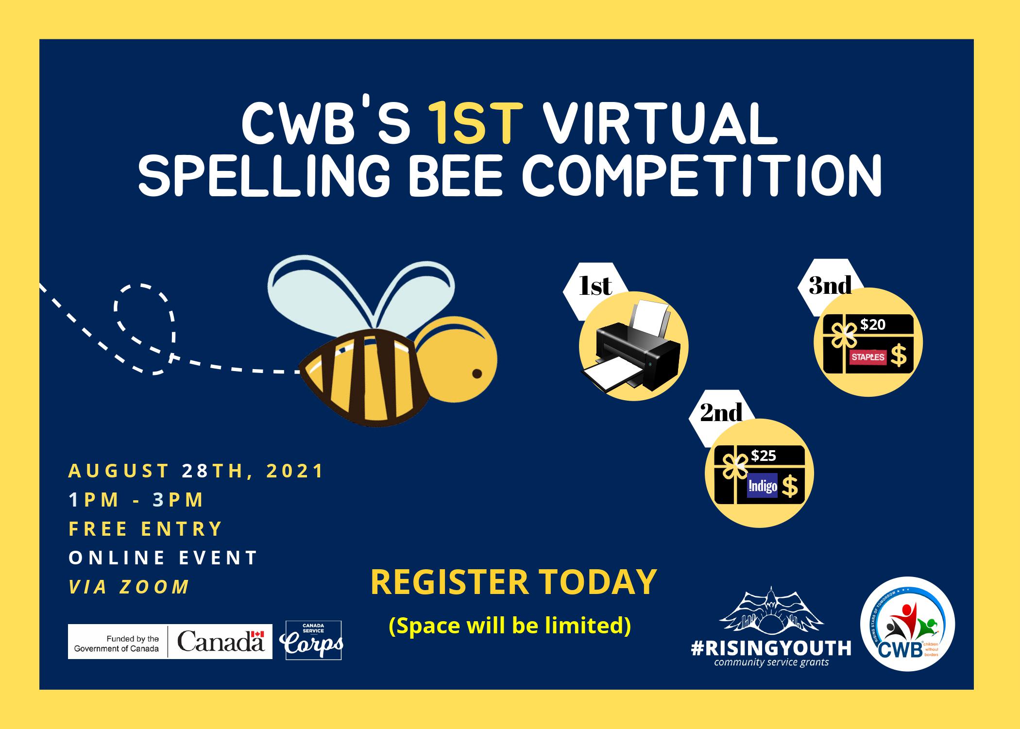 CWB's 1st Virtual Spelling Bee Competition Children Without Borders